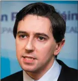  ??  ?? Minister for Health Simon Harris.