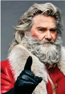  ??  ?? ‘ALL OUT’: Kurt Russell as Santa Claus in Netflix production The Christmas Chronicles