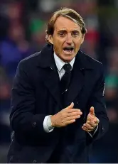  ?? (Getty Images) ?? Ripartenza Roberto Mancini cerca di far ripartire l’Italia verso i Mondiali