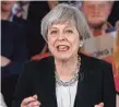  ?? POOL PHOTO ?? British Prime Minister Theresa May surprised the world by calling for a “snap” general election that could strengthen her hand in Brexit talks.