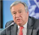  ??  ?? UN Secretary General Antonio Guterres.