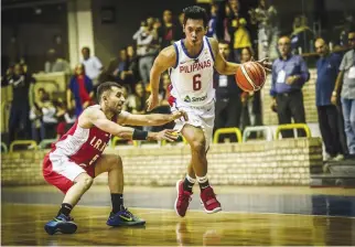  ?? FIBA WEBSITE ?? THE PHILIPPINE­S plays Qatar in the FIBA World Cup Asian Qualifiers today at the Smart Araneta Coliseum.