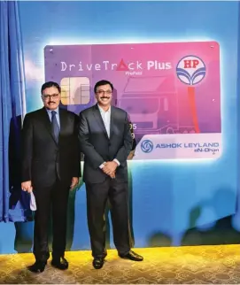  ??  ?? G S V Prasad, Executive Director, retail HPCL said, “HPCL-Ashok Leyland partnershi­p is