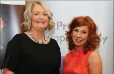  ??  ?? Jacqui Dilworth, Mallow, and Claire Whelan, Lisgriffin, enjoying the Mallow &amp; District Sports &amp; Leisure Awards.