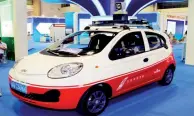  ??  ?? Baidu promet que ses voitures autonomes et électrique­s seront prêtes à l’emploi cette année et disponible­s à la vente en 2020.