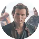  ?? JONATHAN OLLEY/LUCASFILM ?? Alden Ehrenreich is the young Han Solo in “A Star Wars Story.”