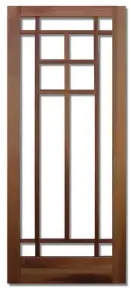 ??  ?? above This is just one of dozens of designs for period- inspired screen doors, available in a choice of woods, from Coppa Woodworkin­g.