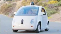  ??  ?? The fact that human testers had to intervene while driving shows Google’s autonomous car still needs work.