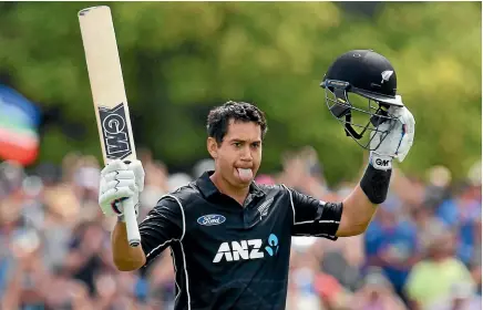  ?? PHOTO: GETTY IMAGES ?? Ross Taylor’s century was crucial to New Zealand’s win over South Africa in Christchur­ch yesterday.