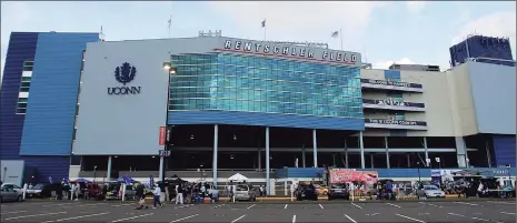  ?? Jim Rogash / Getty Images ?? An exterior view of Rentschler Field, which will be the home field for Toronto FC of MLS for six games this season.