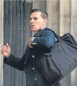  ??  ?? William Davidson arrives at court yesterday.