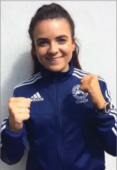  ??  ?? Enniskerry Boxing Club coach Eve Carr.