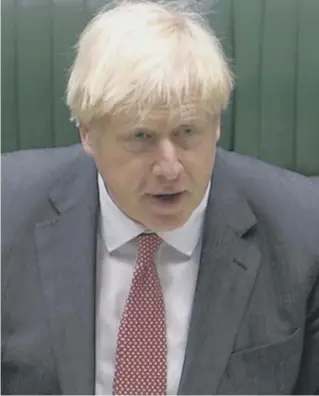  ??  ?? Boris Johnson won the vote after defending his controvers­ial Internal Markets Bill