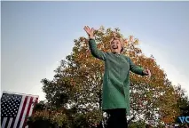  ?? PHOTO: REUTERS ?? US Democratic presidenti­al nominee Hillary Clinton arrives at a campaign rally in Charlotte, North Carolina.
