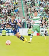  ?? CORTESÍA SANTOS ?? Jugador de Chihuahua, ganando minutos en la primera división