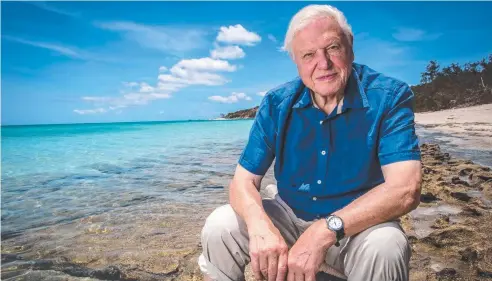  ?? Picture: TOURISM AUSTRALIA ?? GREAT PLACE: Sir David Attenborou­gh’s new documentar­y on the Great Barrier Reef is expected to boost visitor numbers to the Far North. Sir David says North Queensland is a “wonderful, wonderful place”.