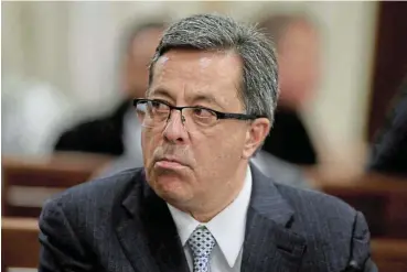  ?? /Esa Alexander/Sunday Times ?? Questions and answers: Former CEO of Steinhoff Markus Jooste, who was found dead on Thursday, is pictured answering questions from the finance parliament­ary committee in Cape Town in 2018.