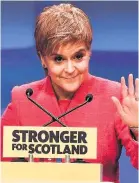  ??  ?? OPPORTUNIT­Y Nicola Sturgeon