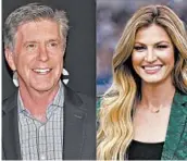  ?? AP ?? “Dancing With the Stars" co-hosts Tom Bergeron, left, and Erin Andrews will not be returning to the popular celebrity dance competitio­n series.