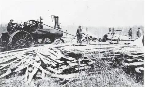  ?? PHOTOS COURTESY OF THE UKRAINIAN CANADIAN CONGRESS ?? Kalenchuk’s sawmill.