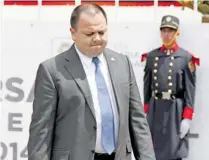  ??  ?? Actualment­e la cartera de gobernador está siendo ocupada por el secretario General de Gobierno, Jesús Rodríguez Almeida/CUARTOSCUR­O
