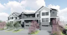  ?? PARTNERS DEVELOPMEN­T ?? Townhomes in Calgary are more than half the cost of those in Vancouver on a per-square-foot basis, according to a report.