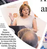  ?? DEAN HANSON/ JOURNAL ?? Gov. Susana Martinez in June when PCM announced plans to move into the HP building in City Center, bringing 224 jobs.