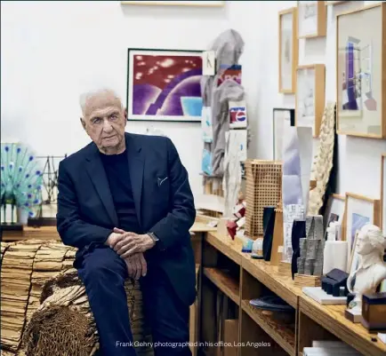  ??  ?? Frank Gehry photograph­ed in his office, Los Angeles