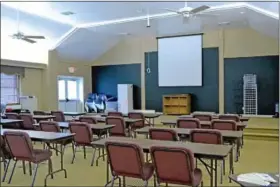  ??  ?? The auditorium at Gathering Pointe Community Center will hold life training classes starting in February.