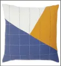  ?? (Brooklinen via AP) ?? Artist Colleen Clines, who created this Anchal pillow, went to India while attending the Rhode Island School of Design; working with textiles with women there inspired her to found the nonprofit Anchal Project with her sister Maggie.