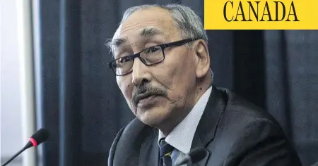  ?? PAT KANE / THE CANADIAN PRESS ?? Politician­s in Nunavut picked a new premier Thursday after removing Paul Quassa, above, from office in a non-confidence vote.