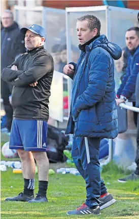  ?? ?? Pleased Bathgate Thistle boss Andy Malone saw plenty of positives in defeat