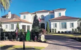  ?? ORANGE COUNTY PROPERTY APPRAISER/COURTESY ?? Custom homebuilde­r Stonebridg­e Homes completed this five-bedroom house in 2021, which sold for $6.4 million in August.