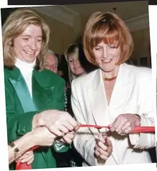  ?? ?? A cut above: Nicky and the Duchess of York opening his Mayfair salon in 1991