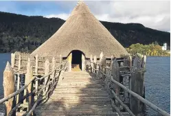  ??  ?? The recreated loch dwelling has given half a million visitors a taste of the past.