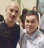  ??  ?? Paolo Roldan with Ben Chan