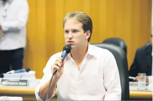  ?? Devanir Parra/CML ?? Felipe Prochet afirmou que quando soube da necessidad­e de se ausentar de Londrina, a sessão de cassação ainda não estava marcada