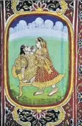  ?? GETTY IMAGES ?? Intimacy captured in a Rajasthani miniature.