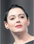  ??  ?? Rose McGowan.