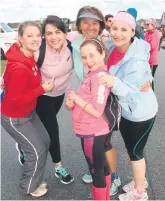  ??  ?? Everything’s more fun with friends and family. From left are Catherine Fourie, Chantel de Jager, Cora Fourie, Marié Potgieter and Jemma Potgieter (front).