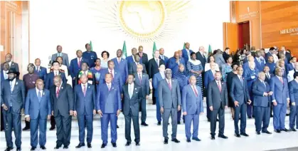  ?? ?? President Bola Ahmed Tinubu and other African leaders at the 44th Ordinary Session of the Executive “council and the 37th Ordinary Session of the Assembly of the Africa Union held in Addis Ababa, Ethiopia on Saturday. Photo: State House