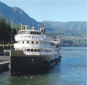  ??  ?? The S.S. Legacy will sail a new Rivers of Adventure itinerary along the Columbia and Snake rivers. — UNCRUISE ADVENTURES