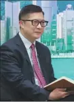  ?? ZOU HONG / CHINA DAILY ?? Hong Kong Secretary for Security Chris Tang Ping-keung gives an interview on June 9.