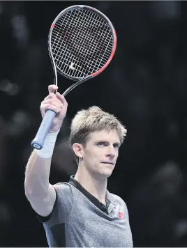  ?? Picture: AFP ?? SEMI BECKONS. South Africa’s Kevin Anderson is on the verge of qualifying for the semifinals of the ATP Finals in London tonight.