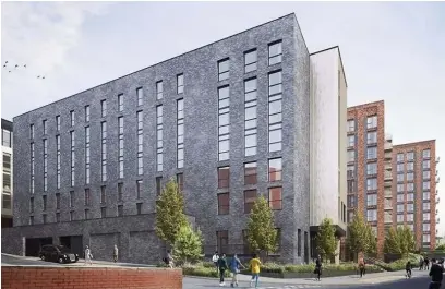  ??  ?? ●● A CGI image of the hotel planned for Rochdale by the Hilton Group
