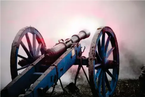  ?? (Getty/iStock) ?? An 18 th century cannon ... or canon, as it was still spelt then