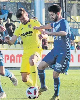  ?? FOTO: J.F. ROCA ?? Mario El jugador del Villarreal B marcó el único tanto ante el Badalona