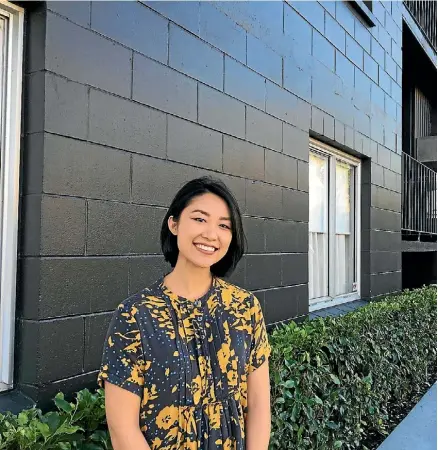  ?? FAIRFAX/ ANUJA NADKARNI ?? LeAnne Chew outside her Kingsland apartment.