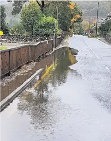  ??  ?? Water problem Lochearnhe­ad Flooding also occurred in October last year in