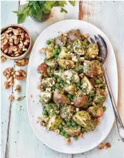  ?? CALIFORNIA WALNUTS ?? Monday’s Red Potatoes With Walnut Mint Pesto.